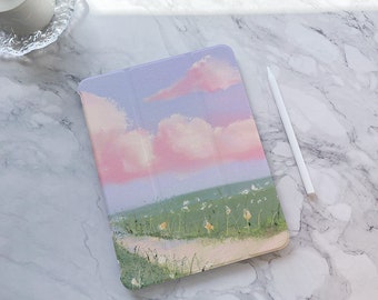 Dandelion Pink Cloud iPad Case, iPad Air iPad 10 10.9" 2022 iPad Pro 12.9'' 2021 Pro 11" 2022 iPad mini 6 case, iPad 9/8/7,10.2", iPad cover