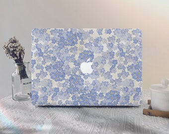 Elegant Purple Floral MacBook Case Macbook Pro 13 A2338 Macbook Air 13 15 Inch Pro 14 A2779 2025 Pro 13/15/16 Inch Unique Art Laptop Case