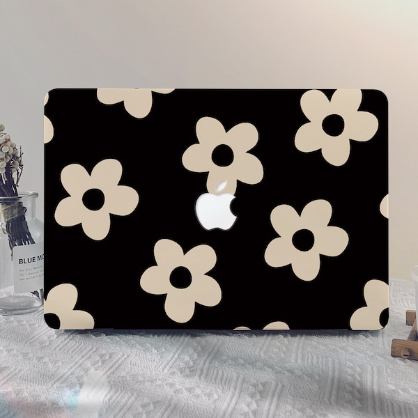 White Daisy MacBook Case macbook pro 13 2020 macbook air 13 2020 macbook pro 14 2021 macbook Pro 15/16 inch laptop case