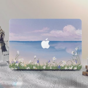 Oil Painting Of Seaside Scenery MacBook Case macbook pro 13 2020 macbook air 13 2020 macbook pro 14 2021 macbook Pro 15/16 inch laptop case