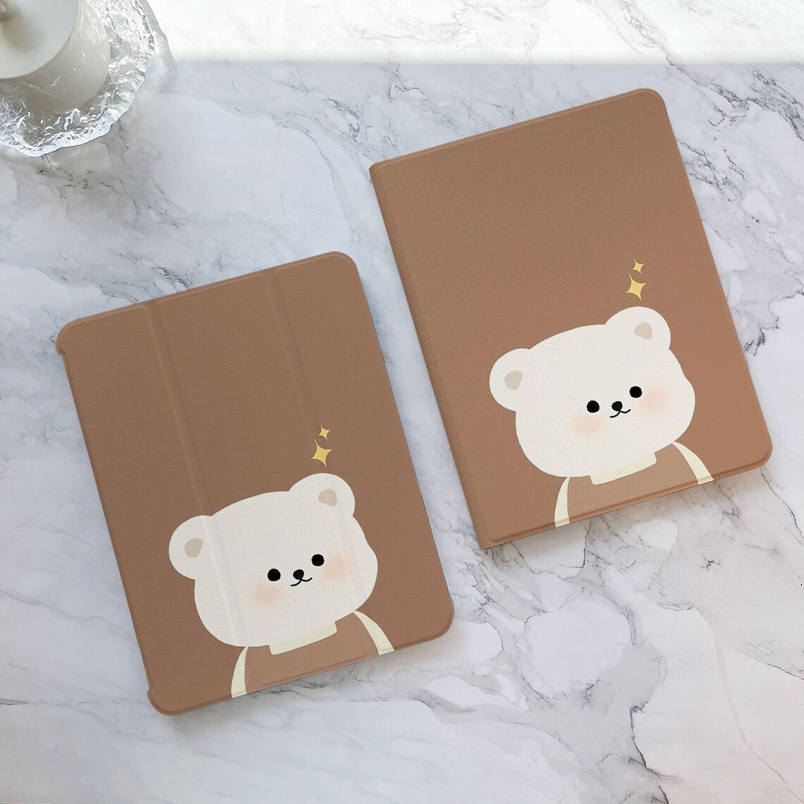 かわいい茶色のクマのiPadケース、iPad Air 5 iPad 10 10.9インチ 2022
