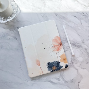 Retro Flowers iPad Case, iPad Air 5 iPad 10 10.9&quot; 2022 iPad Pro 12.9&#39;&#39; 2021 Pro 11&quot; 2022 iPad mini 6 case, iPad 9/8/7, 10.2&quot;, iPad cover