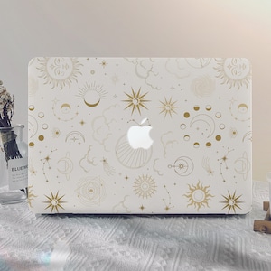 Moon Star Sun MacBook Case for New MacBook M1 M2 Air 13 A2681, A2337, A2338, Pro 13 14 15 16, 2023 2022 2021 2020 Laptop Case