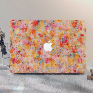 Colorful Abstract Leaves MacBook Case Macbook Pro 13 A2338 Macbook M2 Air 13 A2681 Pro 14 A2779 2025 Pro 13/15/16 Inch Unique Laptop Case