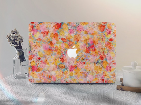 カラフルな抽象的な葉のMacBookケースMacbook Pro 13 A2338 MacBook M2 