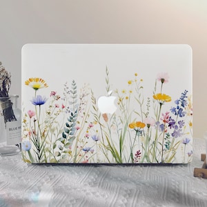 Wild Flowers MacBook Hard Case Macbook Pro 13 2020 Macbook M1 M2 Air 13 A2681 Air 15 A2941 Pro 14 2022 Pro 15/16 Inch 2021 Laptop Cover