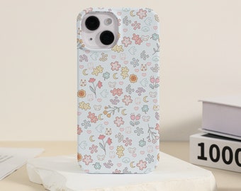 Etui na iPhone'a Pretty Flowers White na iPhone'a 15 14 13 12 11 X Xs Max Xr Pro, etui na iPhone'a 15 14 Plus 13 12 11 Pro Max, etui na iPhone'a Custom