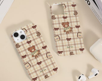 Sweet Beat Bear iPhone Hülle iPhone 15 14 13 12 11 X Xs Max Xr Pro Hülle iPhone 15 14 13 Pro Plus Pro Max Hülle Einzigartige Kawaii Handyhülle