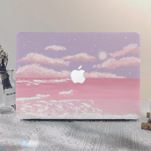 Pink Sea Clouds Printing MacBook Case Macbook Pro 13 2020 Macbook M1 Air 13 2020 M2 A2681 2022 Pro 14 Inch Case Pro 15/16 Inch Laptop Case