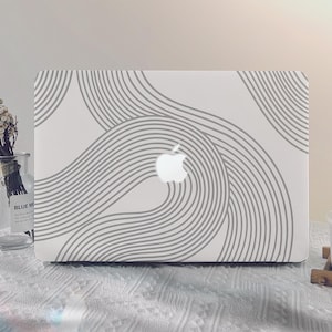 Minimalist Line MacBook Case Macbook Pro 13 2020 Macbook Air 13 A2681 2022 M3 A3113 2024 M4 A3240 Pro 14/15/16 Inch Air 13 15 Laptop Case