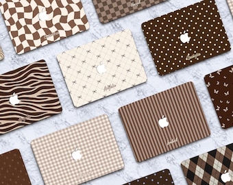 Brown Element MacBook Case New Macbook Pro 13 A2338 Macbook M4 Air 13 A3240 Pro 14 A3401 Pro 16 2024 Pro 13/15 Inch Unique Laptop Case