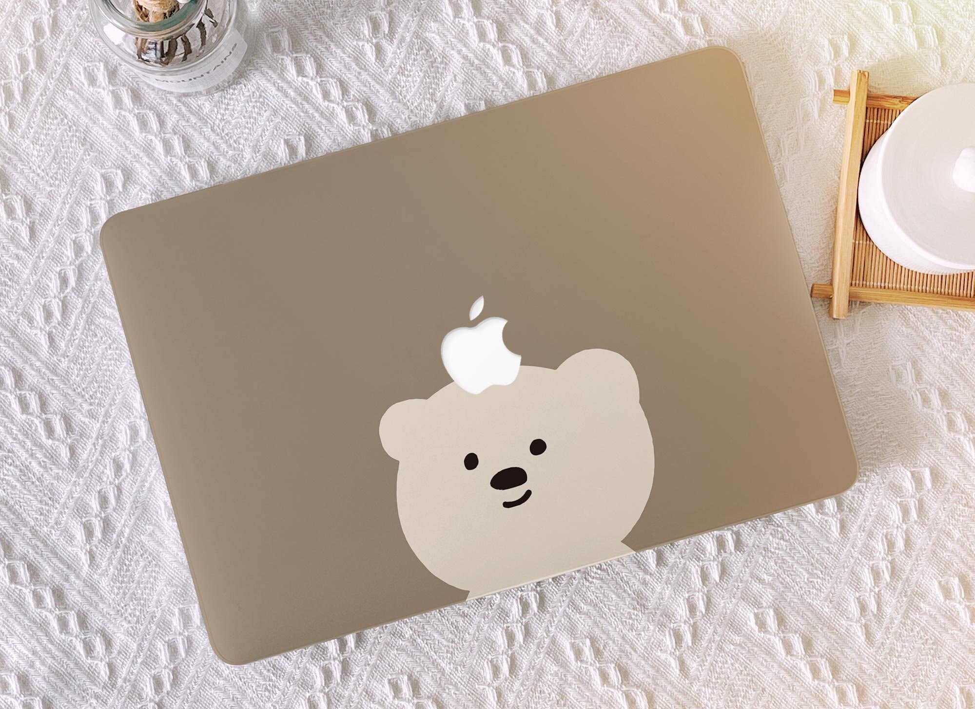 Cute Brown Bear Macbook Case Macbook Pro 13 2020 Macbook M1 - Etsy