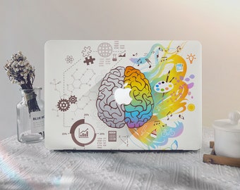 Funda para MacBook con diseño de cerebro colorido, para MacBook Pro 13 (2020), MacBook Air 13 (2020), MacBook Pro 14 (2024), MacBook Pro 15/16 pulgadas