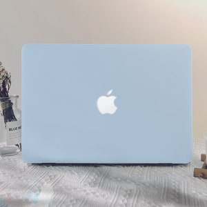 Light Blue Simplicity MacBook Case macbook pro 13 2020 macbook air 13 2020 macbook pro 14 2021 macbook Pro 15/16 inch laptop case