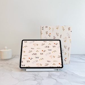 Retro Floral Leaves iPad case, iPad Air 5 iPad 10 10.9 2022 iPad Pro 12.9'' 2021 Pro 11 2022 iPad mini 6 case, iPad 9/8/7,10.2,iPad cover image 5