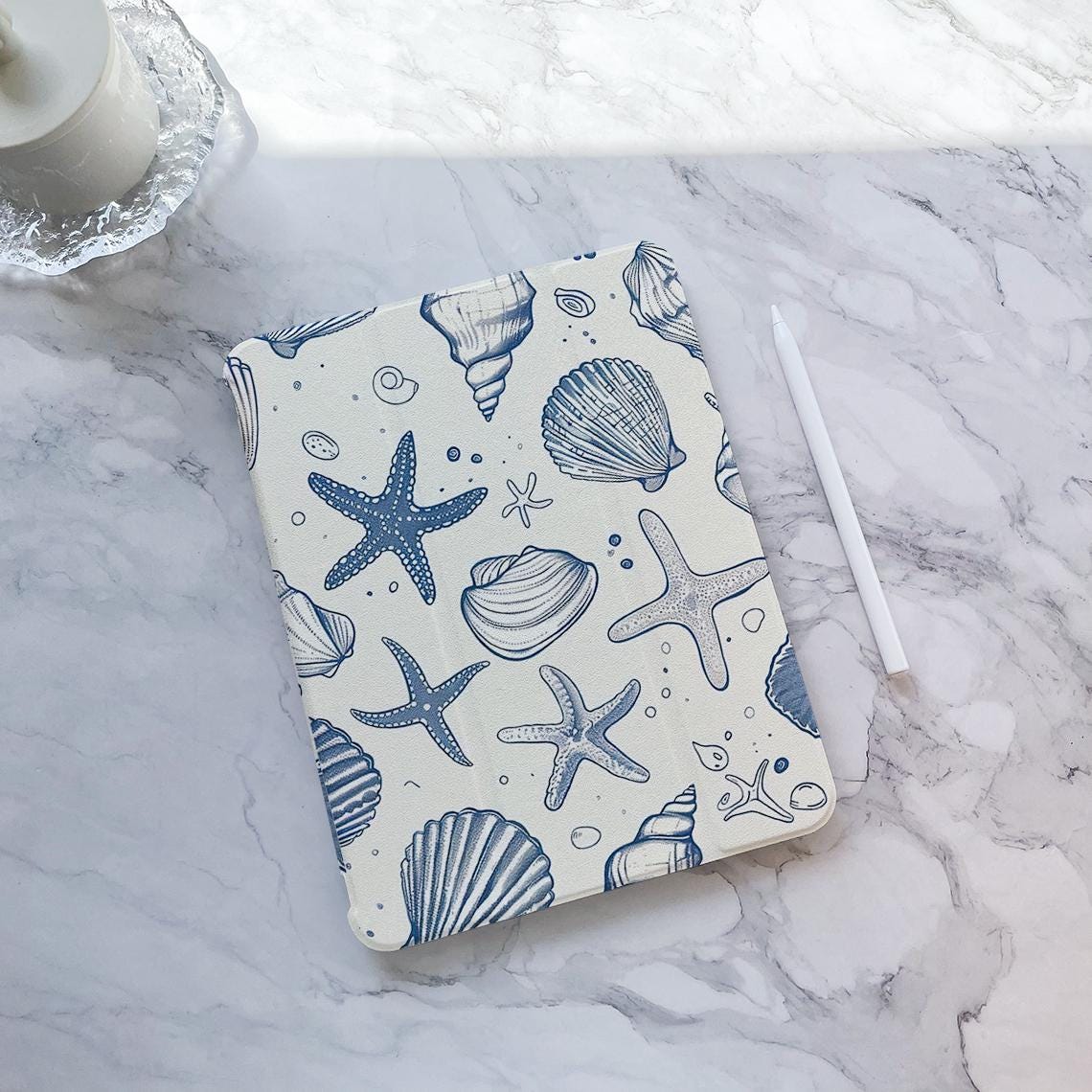 Starfish and Shell iPad Case, iPad Air 4 5 6 iPad 10 10.9
