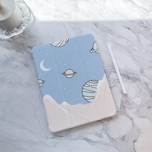 Planet Moon iPad case, iPad Air 5 iPad 10 10.9&quot; 2022 iPad Pro 12.9&#39;&#39; 2021 Pro 11&quot; 2022 iPad mini 6 case, iPad 9/8/7, 10.2&quot;, iPad cover
