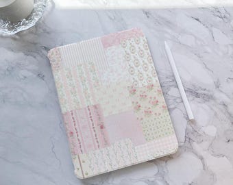 Lacey Quilt Floral iPad Case, iPad Air 5 iPad 10 10.9" 2022 iPad Pro 12.9'' 2021 iPad Pro Case iPad mini case, iPad 9/8,10.2",iPad Cover