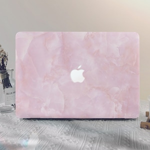 Pink Marble Jade MacBook Case Macbook Pro 13 2020 Macbook M1 Air 13 A2337 2020 M2 A2681 2022 M3 A3113 2024 Pro 14/15/16 Inch Laptop Case