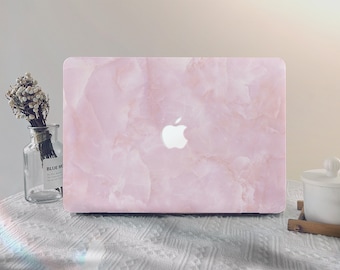 Pink Marble Jade MacBook Case Macbook Pro 13 2020 Macbook M1 Air 13 A2337 2020 M2 A2681 2022 Pro 14 2021 Pro 15/16 pulgadas Laptop Case