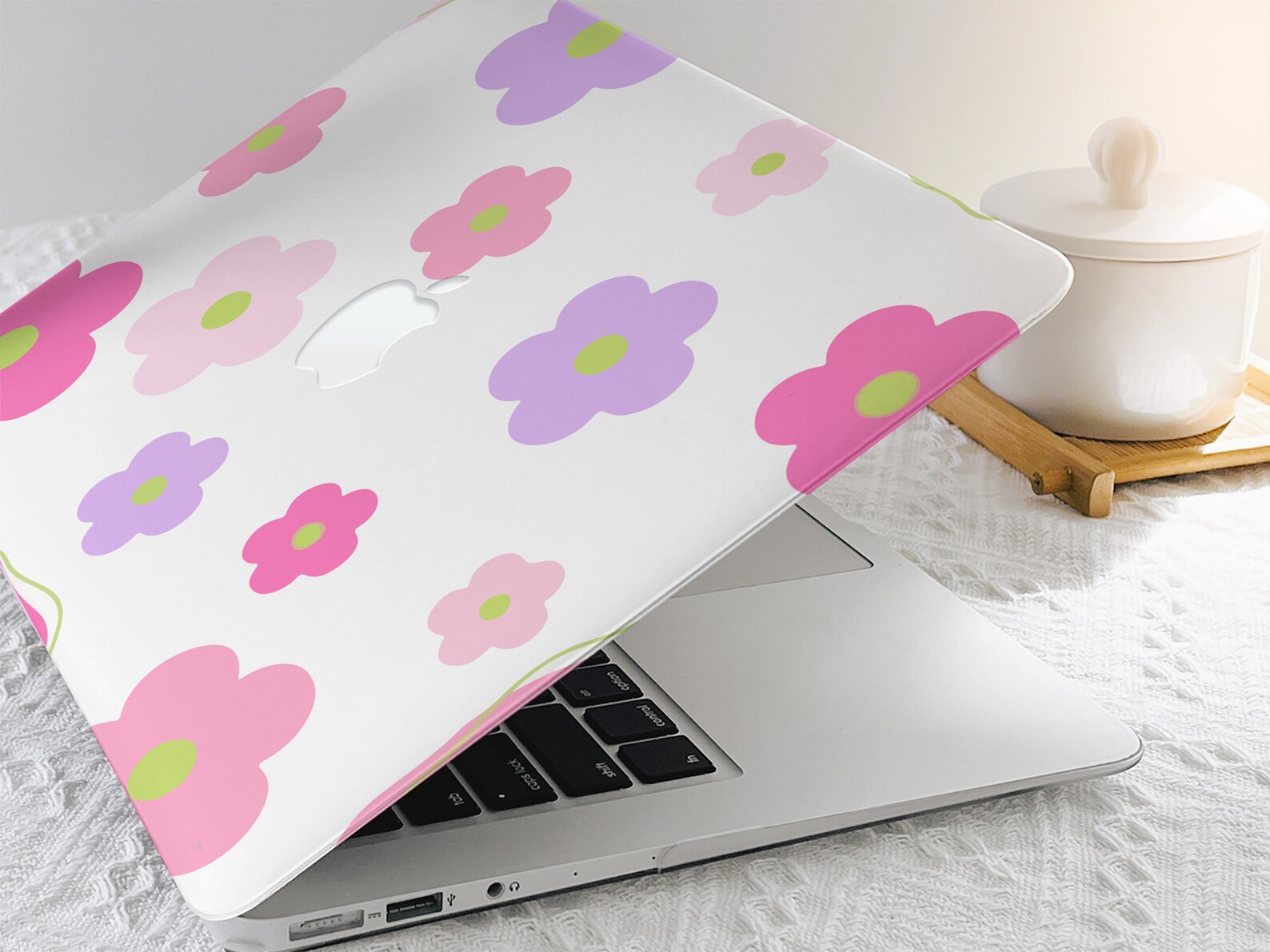 Cute Colorful Flowers Macbook Case Macbook Pro 13 2020 Macbook Etsy