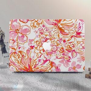 Flowers Floral MacBook Shell Case Macbook Pro 13 2020 Macbook M1 Air 13 2020 M2 A2681 2022 Pro 14 2022 Pro 15/16 Inch Air 15 Laptop Cover