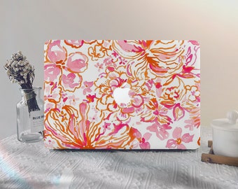 Flowers Floral MacBook Shell Case Macbook Pro 13 2020 Macbook M1 Air 13 2020 M2 A2681 2022 Pro 14 2022 Pro 15/16 Inch Air 15 Laptop Cover