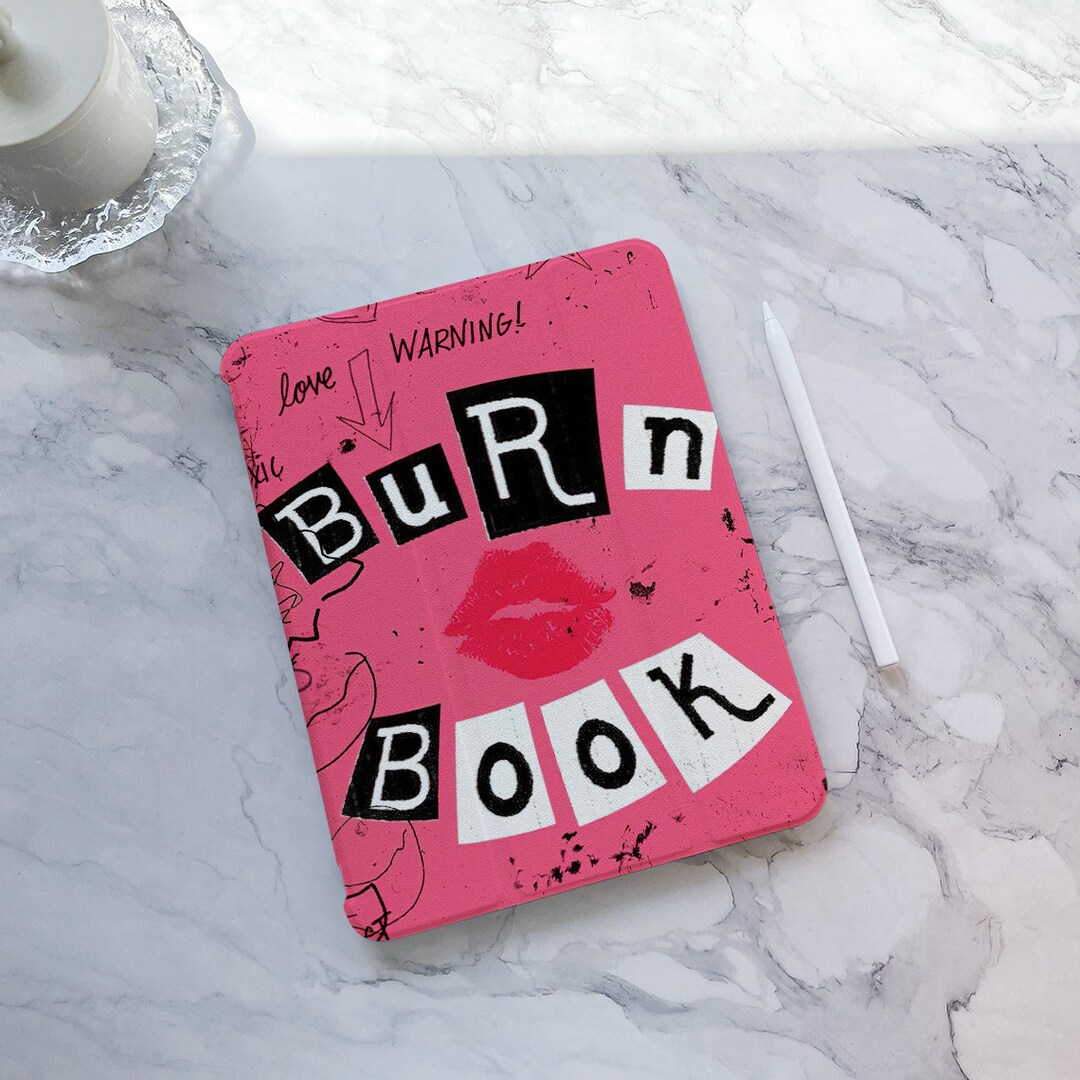 Red Lip Burn Book iPad Case, iPad Air 5 iPad 10 10.9 2022 iPad Pro 12.9