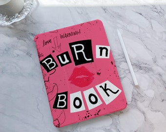 Red Lip Burn Book iPad Case, iPad Air 5 iPad 10 10.9" 2022 iPad Pro 12.9'' 2021 Pro 11" 2022 iPad mini 6 case, iPad 9/8/7,10.2", iPad cover