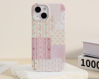 Lacey Quilt Floral iPhone Case iPhone 16 15 14 13 12 11 Xs Max Xr Pro SE Case iPhone 15 14 Plus Pro Max iPhone Case Unique iPhone Cover
