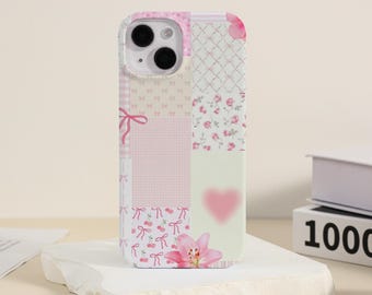 Cute Collage Floral iPhone Case iPhone 16 15 14 13 12 11 Xs Max Xr Pro SE Case iPhone 15 14 Plus Pro Max iPhone Case Unique iPhone Cover