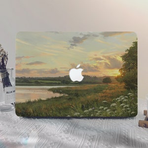 Oil Painting Landscape Printing MacBook Case Macbook Pro 13 2020 Macbook M1 Air 13 2020 M2 A2681 2022 Pro 14 2021 Pro 15/16 Inch Laptop Case