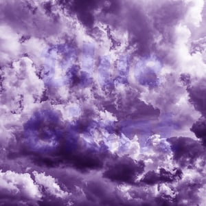 Purple Clouds PNG & JPG Sublimation Background, Cloud Texture Cloudy Background, Cloudy Sky Digital Paper, Photo Backdrop, Commercial Use
