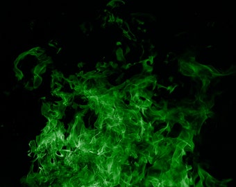 Green Flame PNG & JPG 20X16 inch Printable Wall Art, Fire Poster, Texture Overlays, Smoke Background, Smokey Digital Paper, Commercial Use