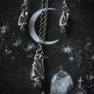 Children of the night - Handmade, Silver, Gothic, pendant, macabre themed