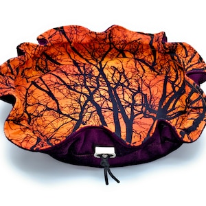 Wildfire Tree Cloth Dice Rolling Tray Bag - Purple Velvet RPG DnD