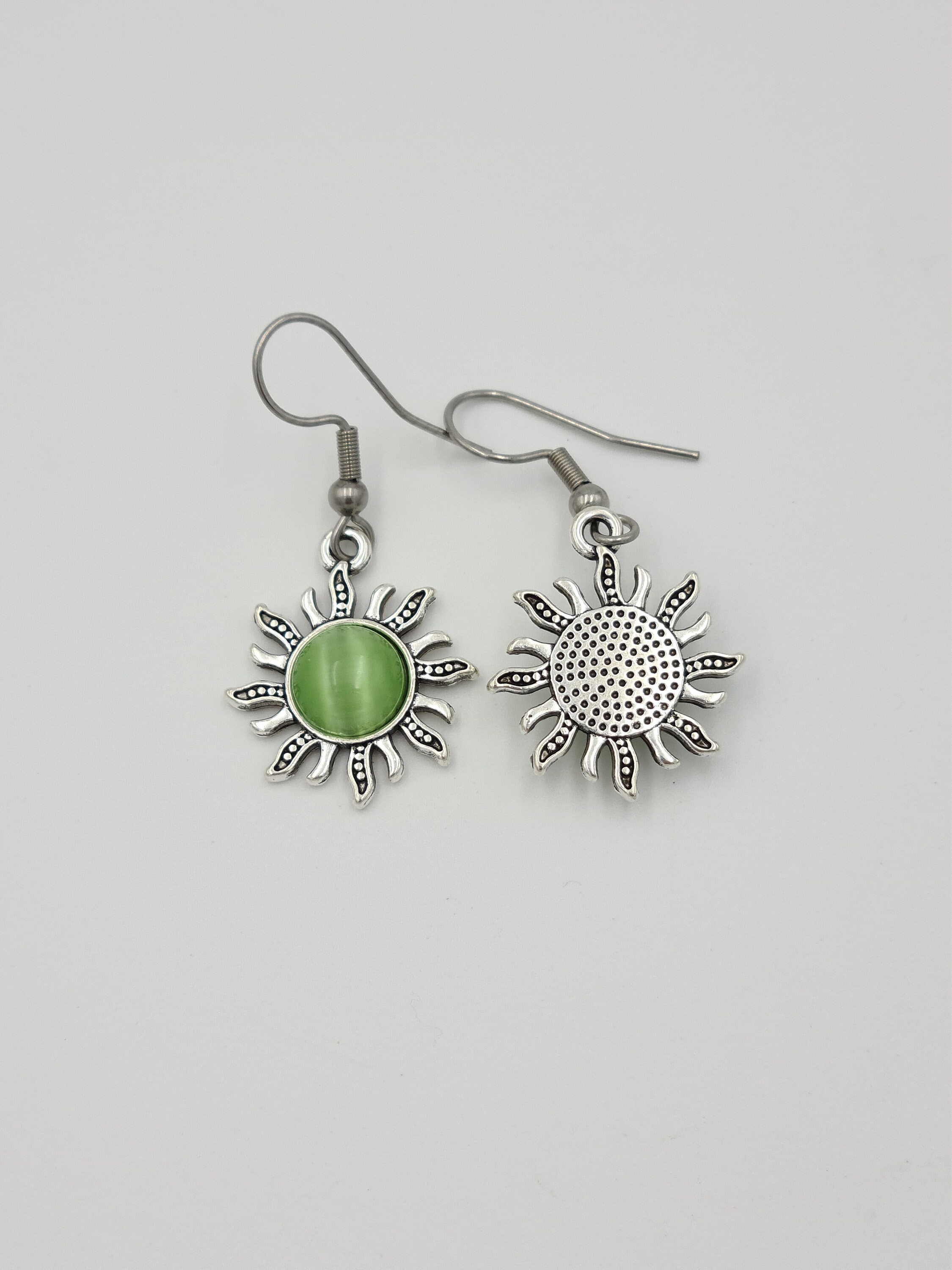 925 Silver Sun Earrings main image 0