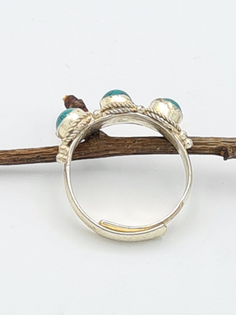 One Size Ring Bohemian Ring Nepalese Tibetan Ring Boho Style Ethnic Jewellery Ethnic Turquoise Ring Gift for Her