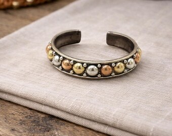 Ethnic Viking Bracelet, Copper Brass Stacking Bangle, Bohemian Bracelet Bangle, Boho Hippie Country Style, Gift for Men