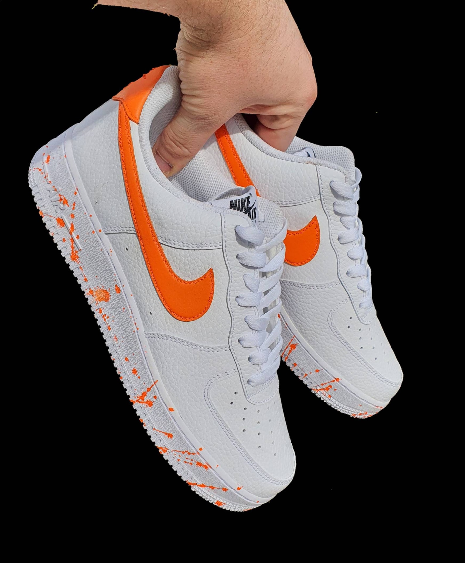 air force 1 basketball orange