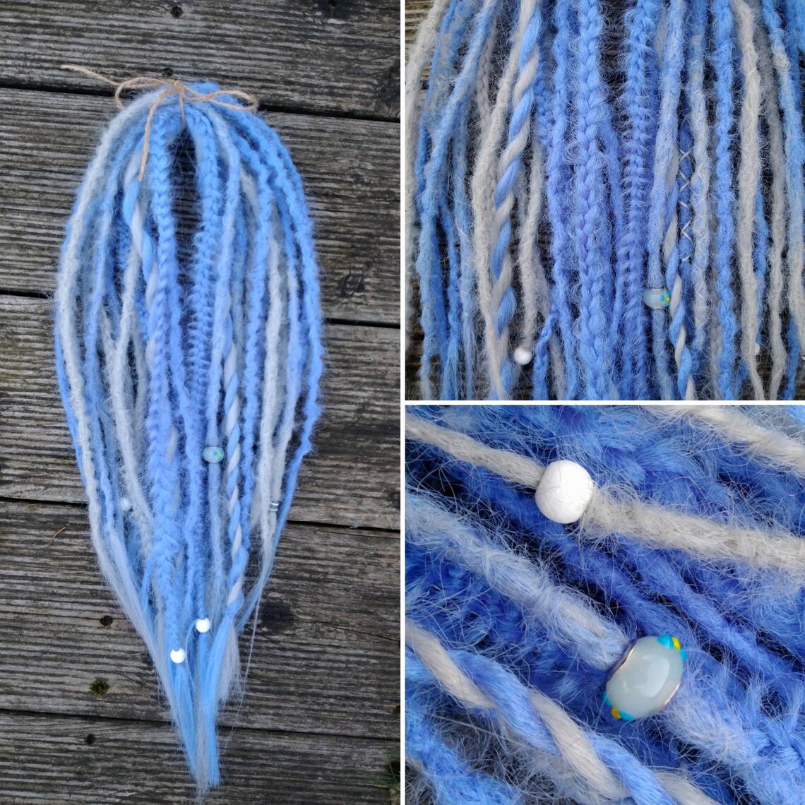 Rastas sintéticas EN gris claro Kanekalon | Etsy