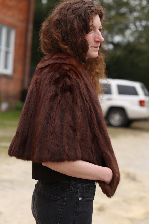 Handmade Mink Bolero Vintage EUC