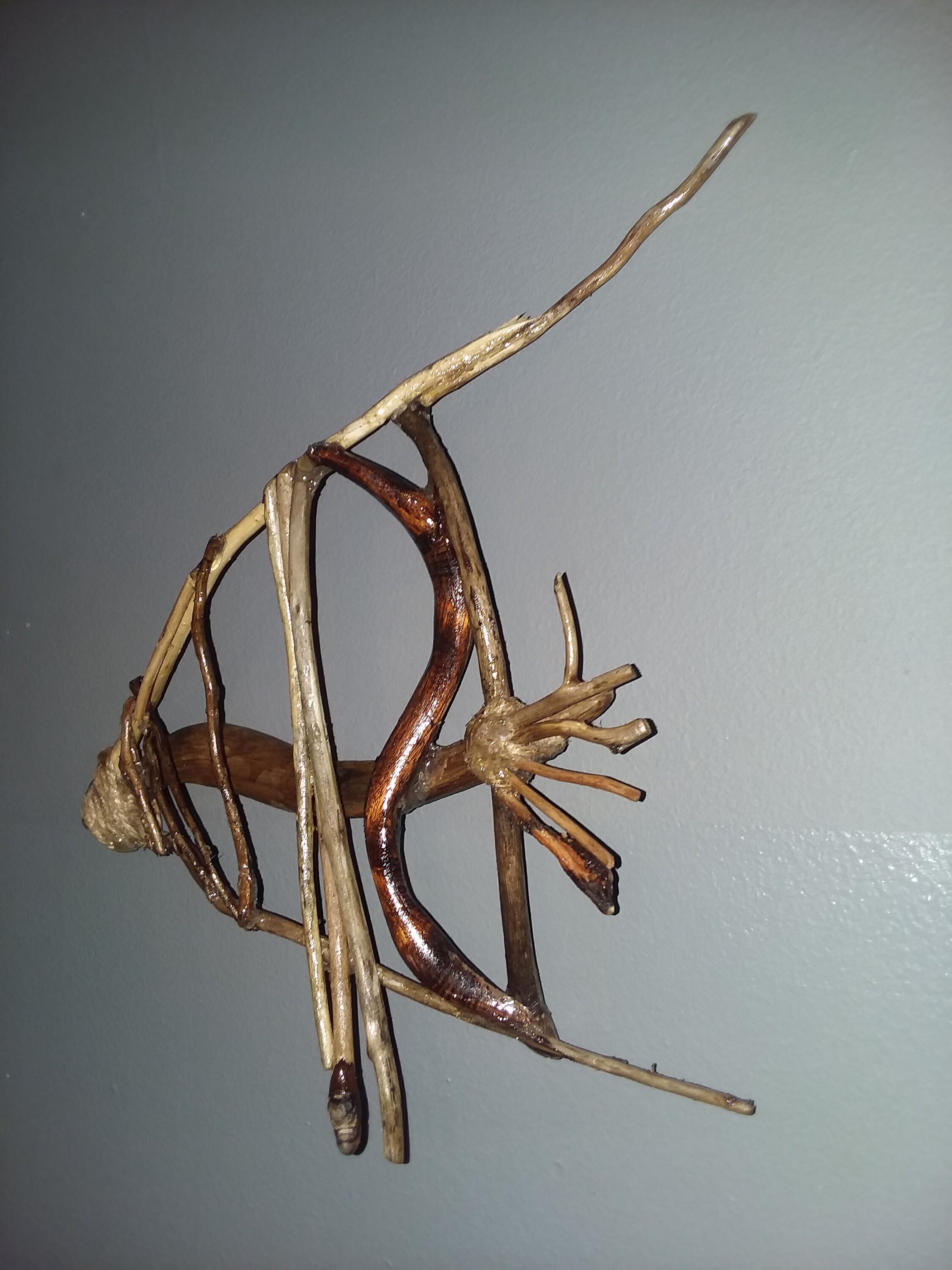 Koa Driftwood Wall Art Hawaii beachwood art Fish wall art Etsy