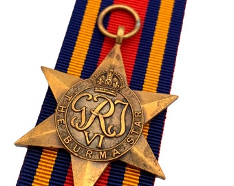 Original World War Two Burma Star, British Campaign Medal