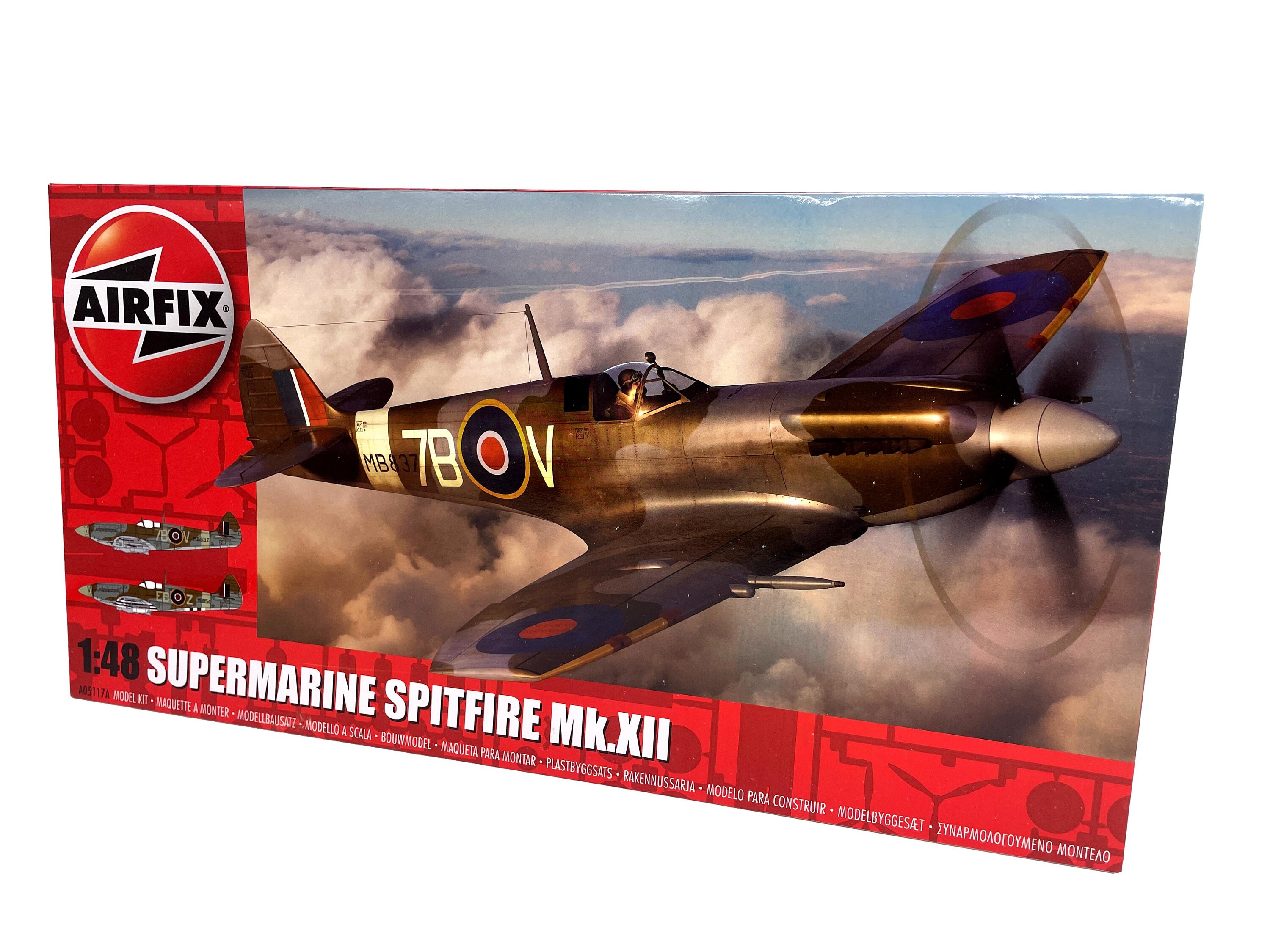 Maquette Vintage Avion de Chasse en Bois: Supermarine Spitfire 1/48