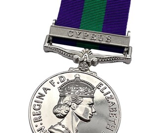 General Service Medal, ERII, Cyprus Clasp