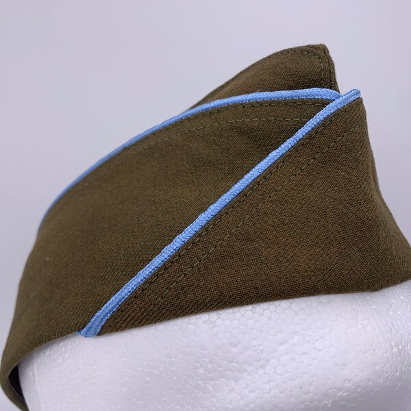 Reproductie American Army Enlisted Man's Garrison Cap, Infantry Piped, Tweede Wereldoorlog Tijdperk