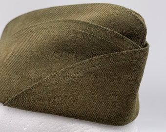 Reproduction American Army Enlisted Man's Garrison Cap, Un-Piped, World War Two Era