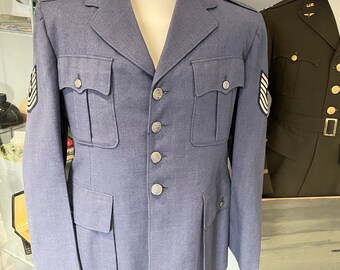 VINTAGE  AIRFORCE COAT AQUAROCK社製 Vintage 1950s US Air Force Blue Wool Uniform Overcoat Coat
