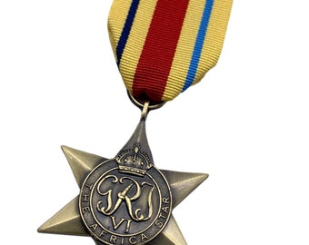 Replica Africa Star Campaign Medal, WW2, Brand New Copy